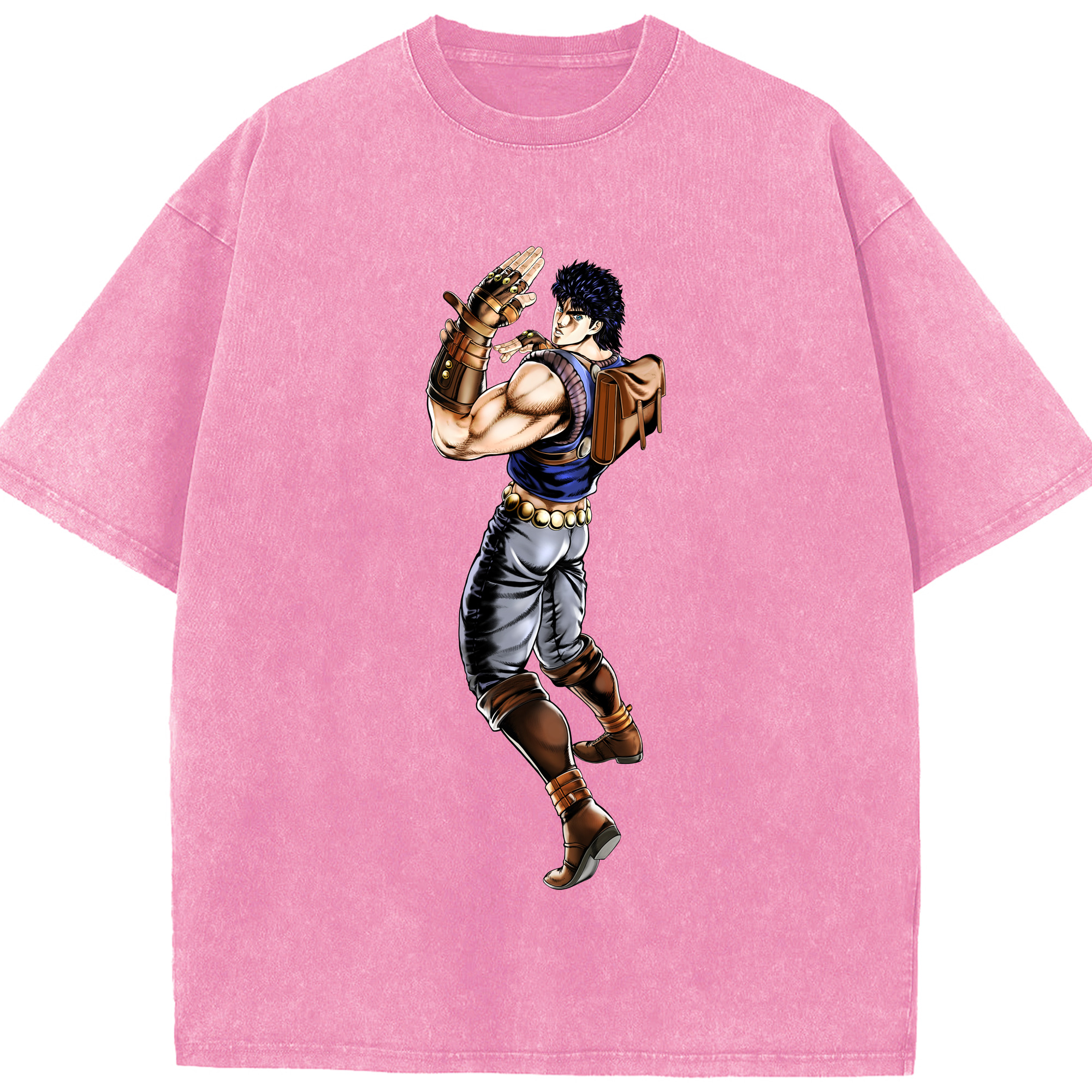 （画像用） ジョジョの奇妙な冒険 /ジョナサン?ジョースター JoJo's Bizarre Adventure Jonathan Joestar 綿100% ヴィンテージ風 半袖Tシャツ（フロントプリント）